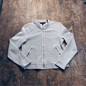 Banana Republic Women's Light Gray Bomber Jacket